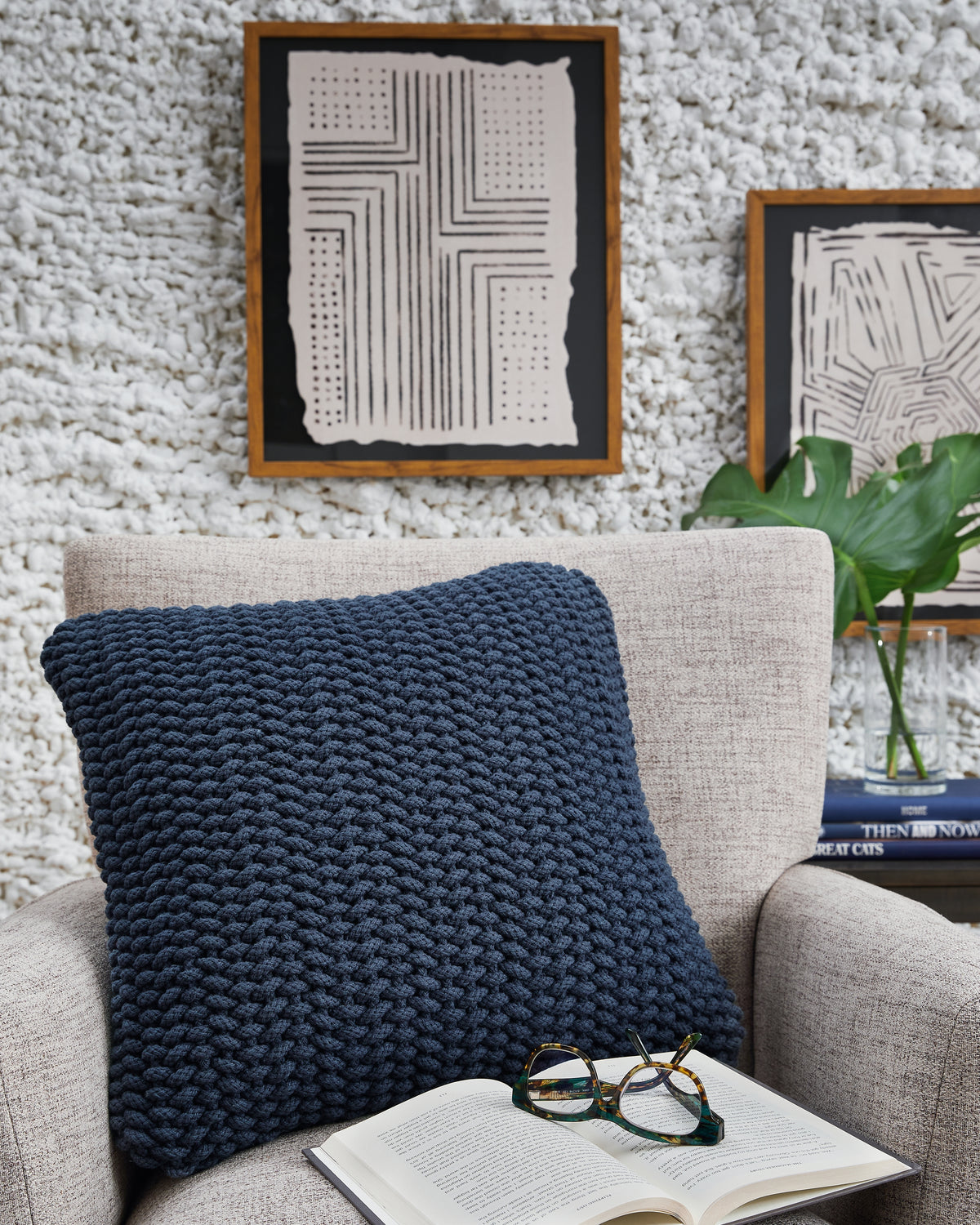 J&M Furniture - Ashley Furniture - Renemore Pillow (Set of 4) - Pillow (4/CS) / Blue - A1000473