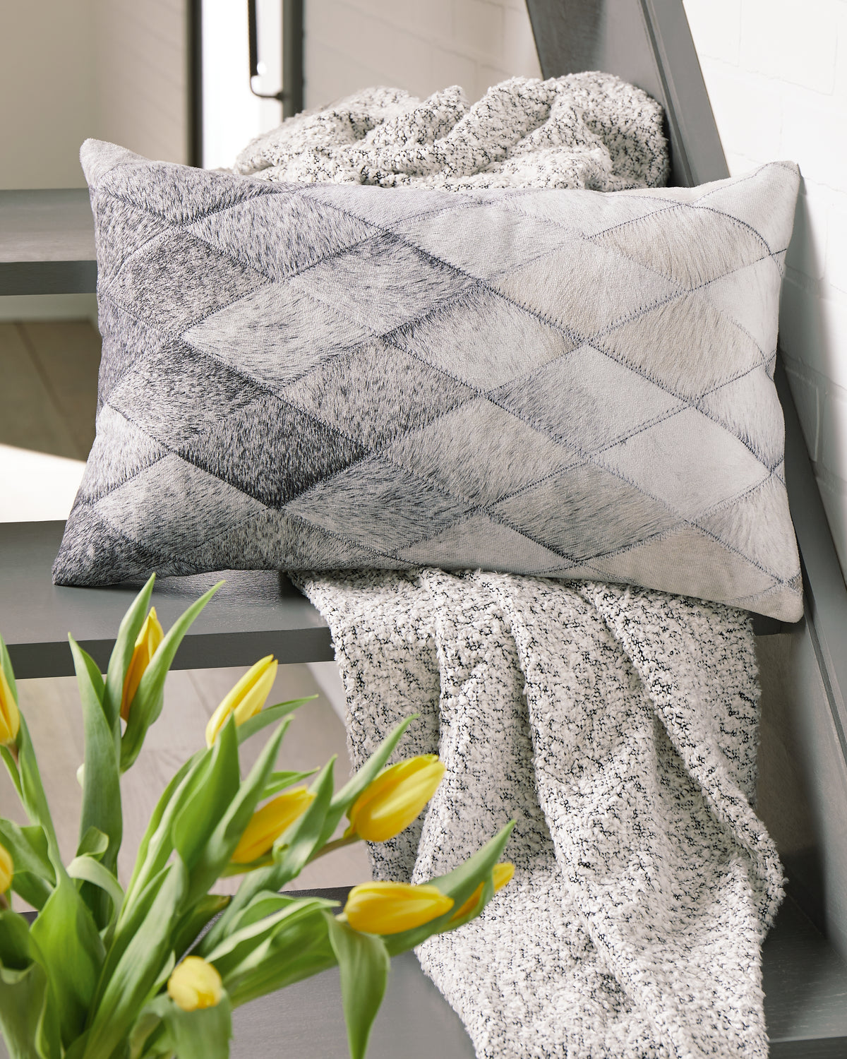 J&M Furniture - Ashley Furniture - Pacrich Pillow (Set of 4) - Pillow (4/CS) / Gray/Brown - A1000930