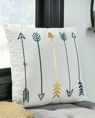 J&M Furniture - Ashley Furniture - Gyldan Pillow (Set of 4) - Pillow (4/CS) / White/Teal/Gold - A1000994
