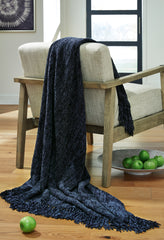 J&M Furniture - Ashley Furniture - Tamish Throw (Set of 3) - Throw (3/CS) / Blue - A1001022