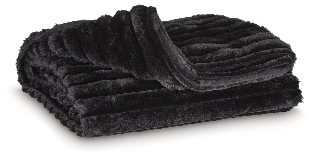 J&M Furniture - Ashley Furniture - Alsonwell Throw (Set of 3) - Throw (3/CS) / Black - A1001083