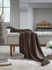 J&M Furniture - Ashley Furniture - Anawood Throw (Set of 3) - Throw (3/CS) / Brown - A1001098