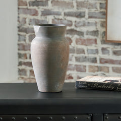 J&M Furniture - Ashley Furniture - Brickmen Vase - Vase / Antique Gray - A2000657