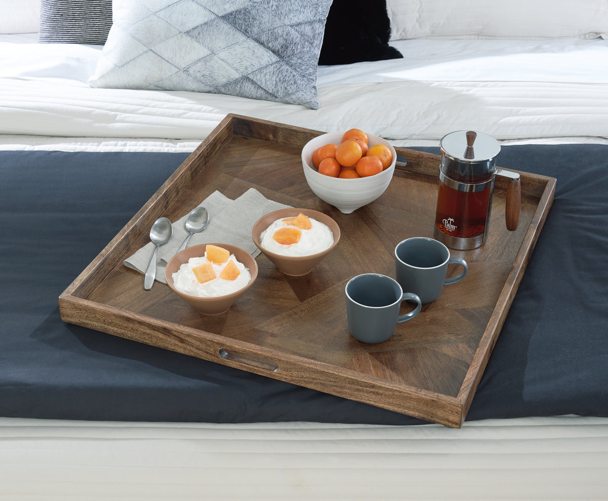 J&M Furniture - Ashley Furniture - Heddford Tray - Tray / Brown - A2000722