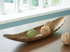 J&M Furniture - Ashley Furniture - Wystenburg Tray - Tray / Antique Gold Finish - A2000744