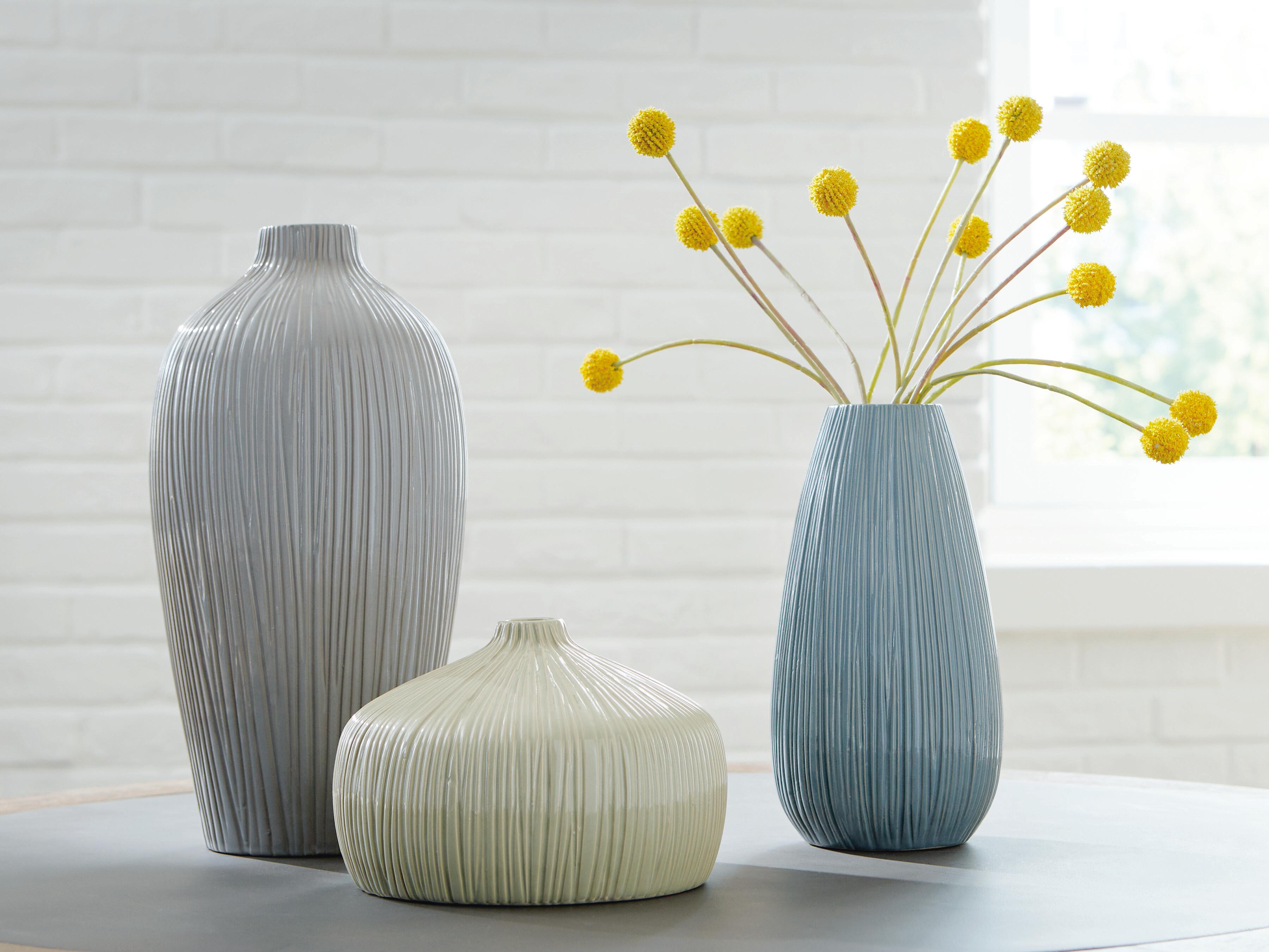 J&M Furniture - Ashley Furniture - Eiderman Vase (Set of 3) - Vase Set (3/CN) - A2000913