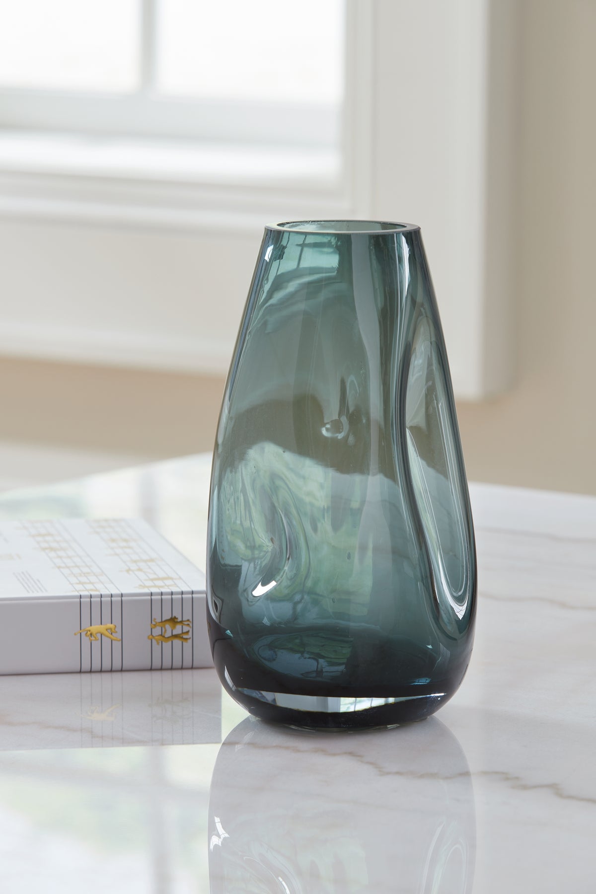 J&M Furniture - Ashley Furniture - Beamund Vase (Set of 2) - Vase (2/CS) / Teal Blue - A2900010