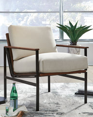 J&M Furniture - Ashley Furniture - Tilden Accent Chair - Accent Chair / Ivory/Brown - A3000271
