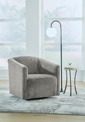 J&M Furniture - Ashley Furniture - Bramner Accent Chair - Swivel Accent Chair / Charcoal - A3000330