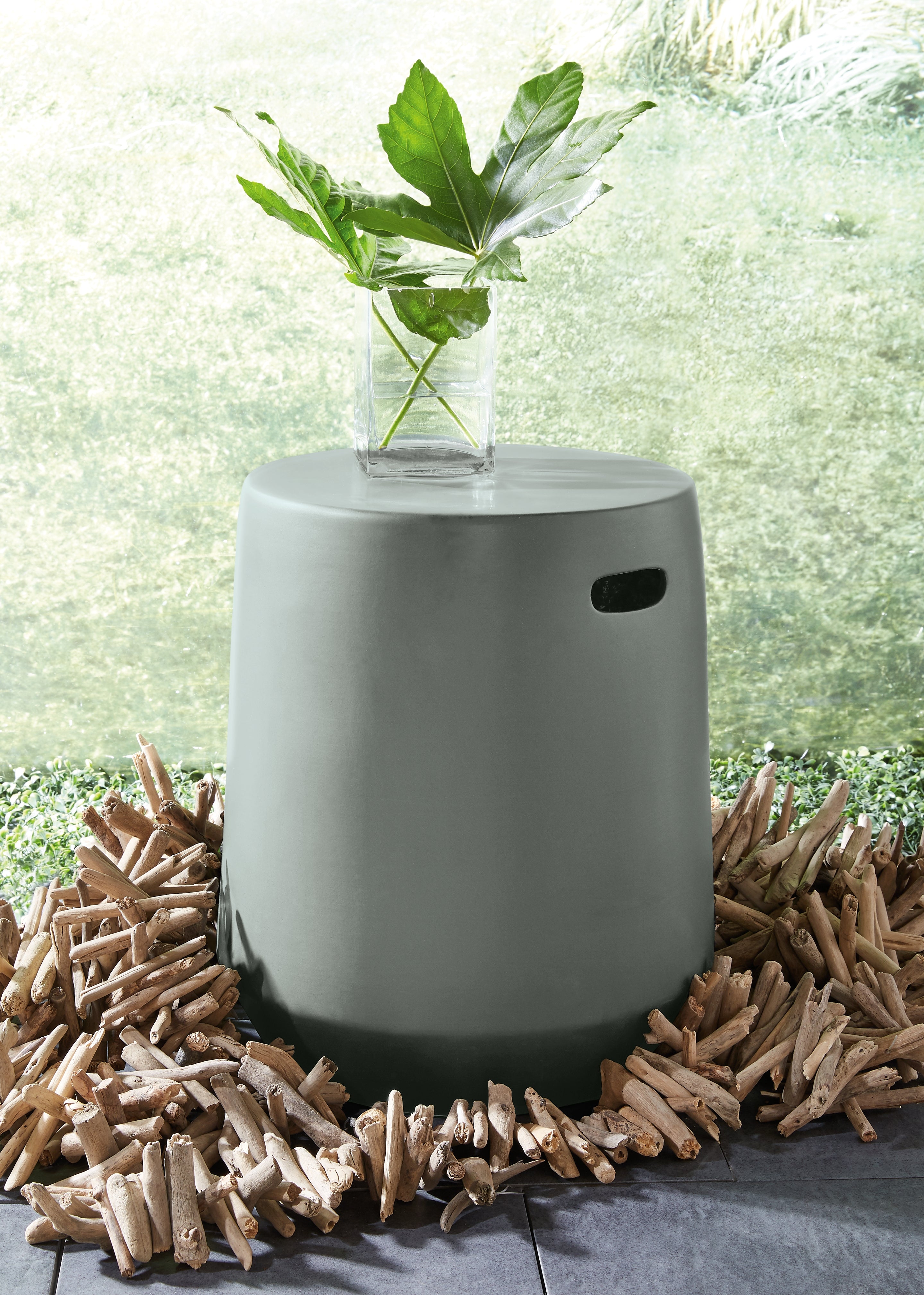 J&M Furniture - Ashley Furniture - Kalmunds Stool - Stool / Gray - A3000634