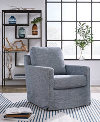J&M Furniture - Ashley Furniture - Nenana Next-Gen Nuvella Swivel Glider Accent Chair - Swivel Glider Accent Chair / Denim - A3000646