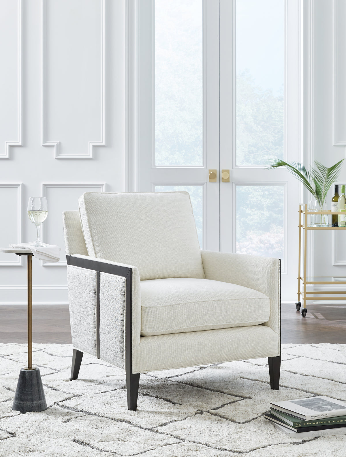 J&M Furniture - Ashley Furniture - Ardenworth Accent Chair - Accent Chair / Black/Ivory - A3000647