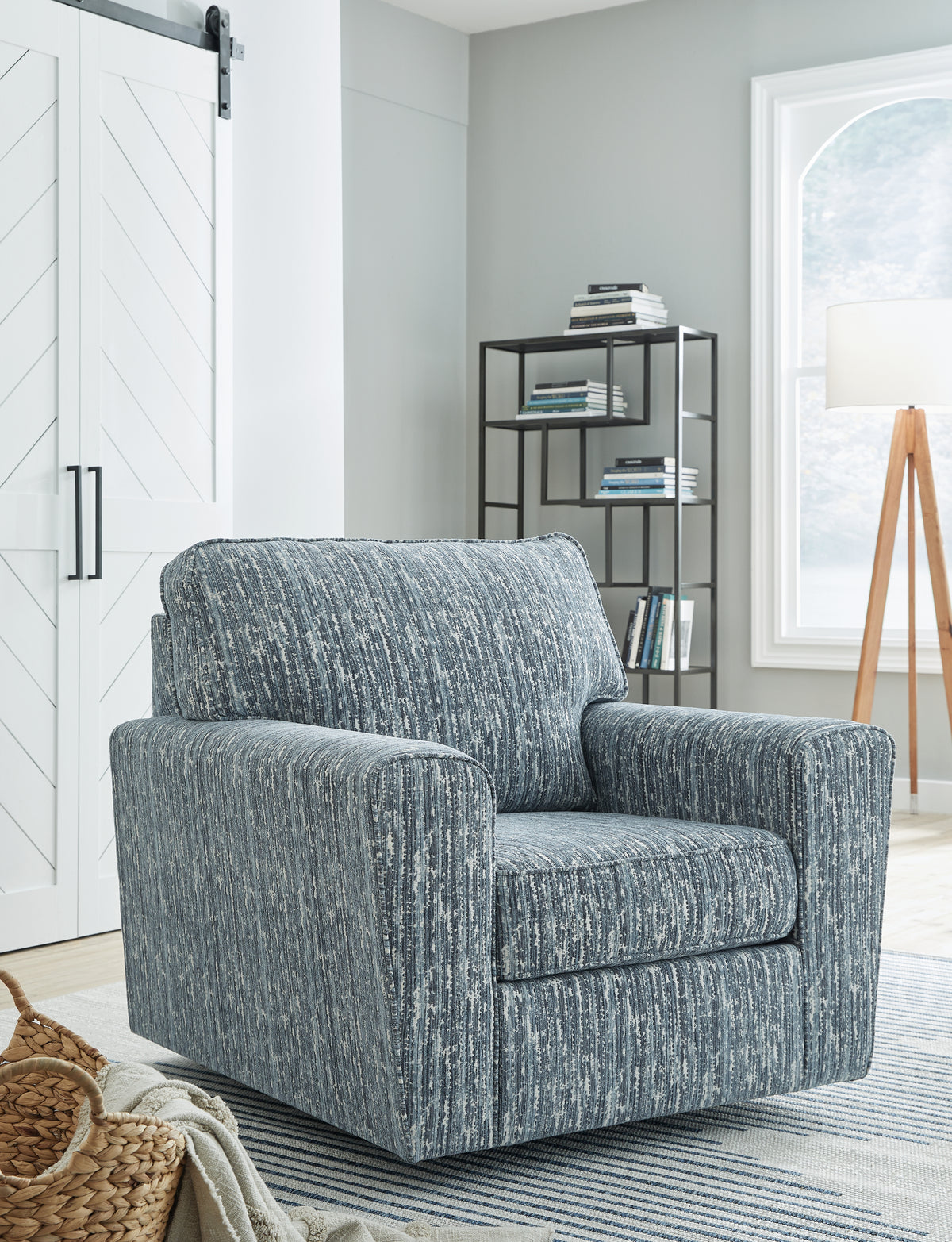 J&M Furniture - Ashley Furniture - Aterburm Swivel Accent Chair - Swivel Accent Chair / Twilight - A3000649