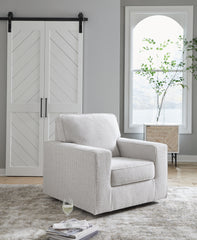 J&M Furniture - Ashley Furniture - Olwenburg Swivel Accent Chair - Swivel Accent Chair / Denim - A3000652