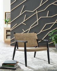 J&M Furniture - Ashley Furniture - Halfmore Accent Chair - Accent Chair / Black/Natural - A3000672