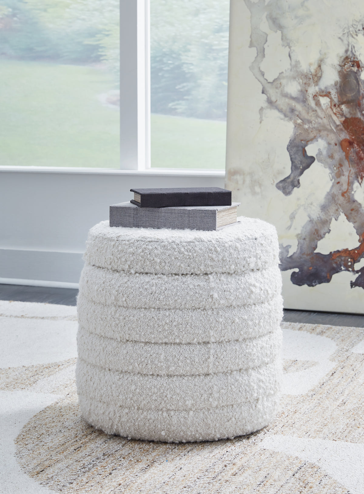 J&M Furniture - Ashley Furniture - Duntler Storage Ottoman - Storage Ottoman / Ivory - A3000678