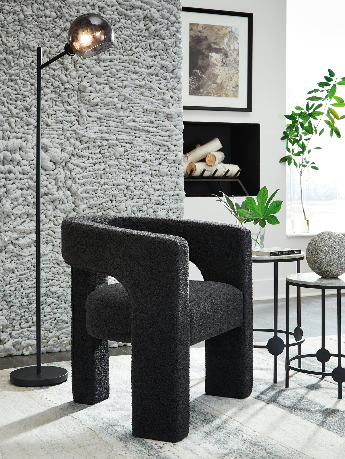 J&M Furniture - Ashley Furniture - Landick Accent Chair - Accent Chair / Ebony - A3000698