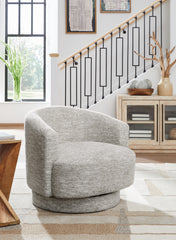 J&M Furniture - Ashley Furniture - Wardsor Swivel Accent Chair - Swivel Accent Chair / Stone - A3000731