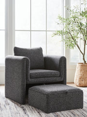 J&M Furniture - Ashley Furniture - Vreni Accent Chair - Accent Chair / Charcoal/Black - A3000754