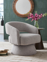 J&M Furniture - Ashley Furniture - Nashkins Swivel Accent Chair - Swivel Accent Chair / Pebble - A3000757