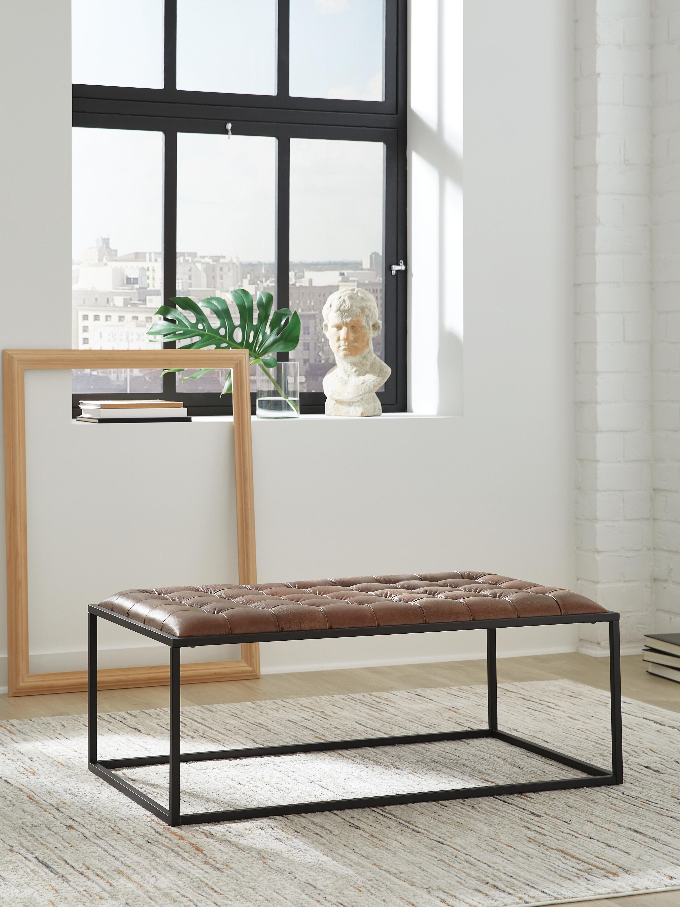 J&M Furniture - Ashley Furniture - Junsor Coffee Table Ottoman - Cocktail Ottoman - A3000826