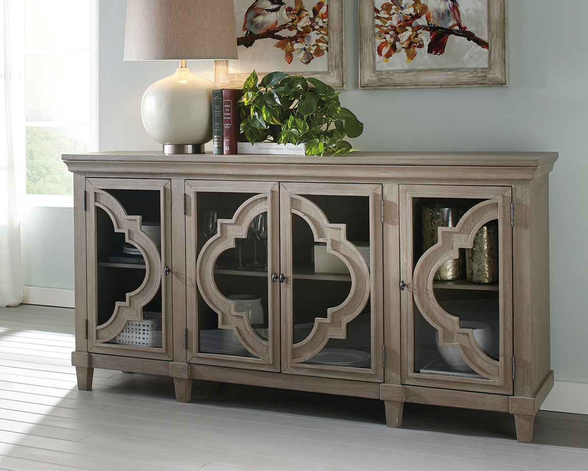 J&M Furniture - Ashley Furniture - Fossil Ridge Accent Cabinet - Accent Cabinet / Gray - A4000037