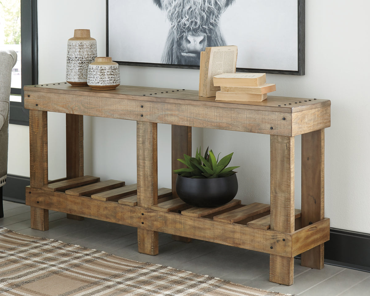 J&M Furniture - Ashley Furniture - Susandeer Sofa/Console Table - Console Sofa Table / Brown - A4000219