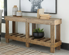 J&M Furniture - Ashley Furniture - Susandeer Sofa/Console Table - Console Sofa Table / Brown - A4000219