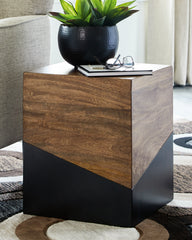 J&M Furniture - Ashley Furniture - Trailbend Accent Table - Accent Table / Brown/Gunmetal - A4000311