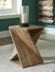 J&M Furniture - Ashley Furniture - Zalemont Accent Table - Accent Table / Distressed Brown - A4000510
