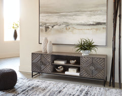 J&M Furniture - Ashley Furniture - Treybrook Accent Cabinet - Accent Cabinet / Distressed Gray - A4000512
