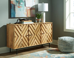 J&M Furniture - Ashley Furniture - Cadewick Accent Cabinet - Accent Cabinet / Natural - A4000570