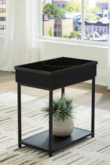 J&M Furniture - Ashley Furniture - Gemmet Accent Table with Speaker - Accent Table with Speaker / Black - A4000643