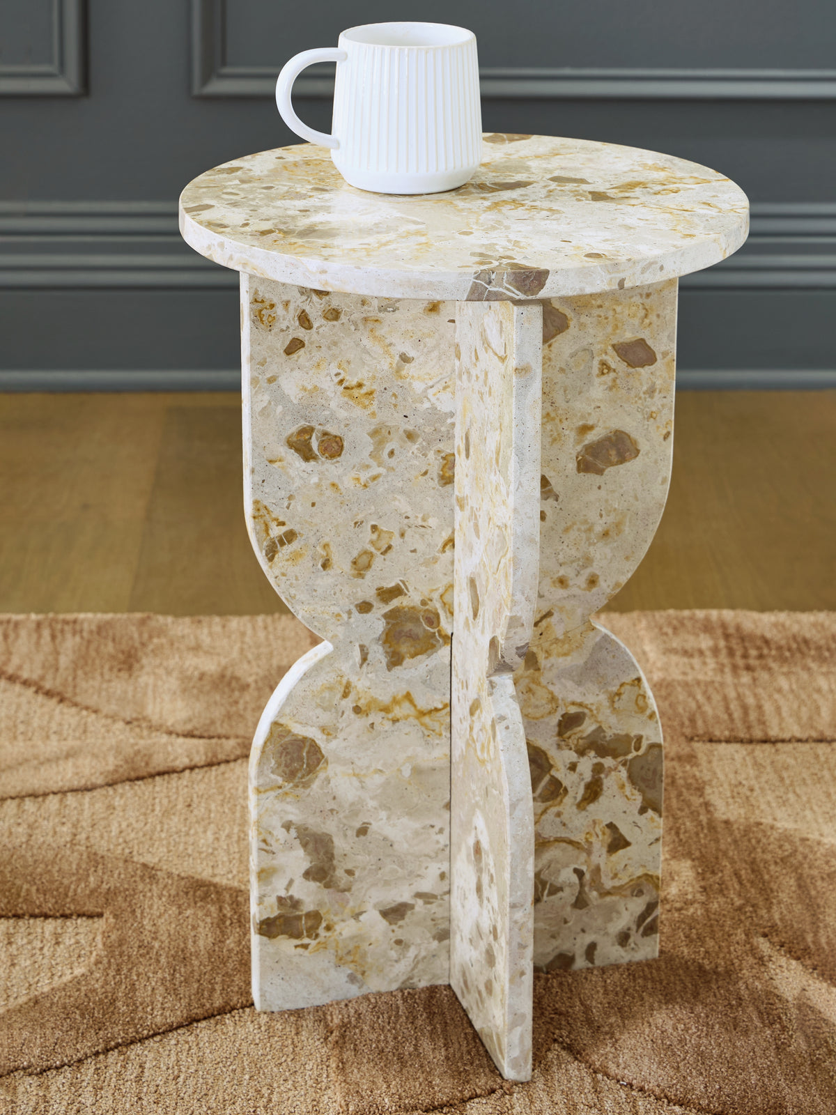 J&M Furniture - Ashley Furniture - Treygan Accent Table - Accent Table / Beige - A4000647