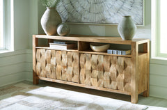 J&M Furniture - Ashley Furniture - Hudwick Accent Cabinet - Accent Cabinet / Natural Brown - A4000672