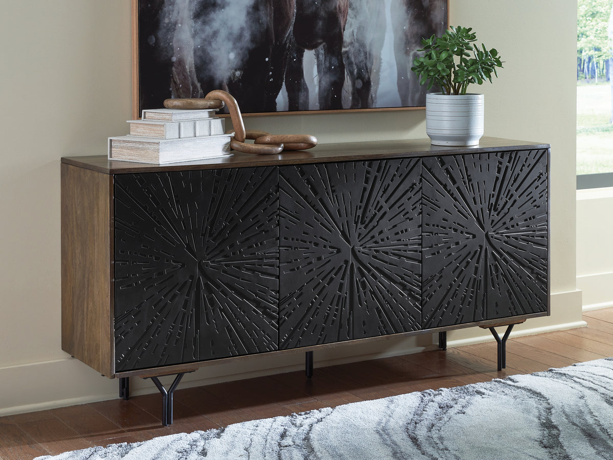 J&M Furniture - Ashley Furniture - Lavinmont Accent Cabinet - Accent Cabinet / Multi Brown - A4000710