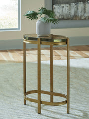 J&M Furniture - Ashley Furniture - Porterville Accent Table - Accent Table / Gold Finish - A4000716