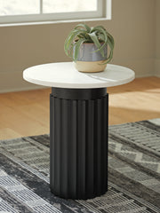 J&M Furniture - Ashley Furniture - Wainstone Accent Table - Accent Table / Black/White - A4000724