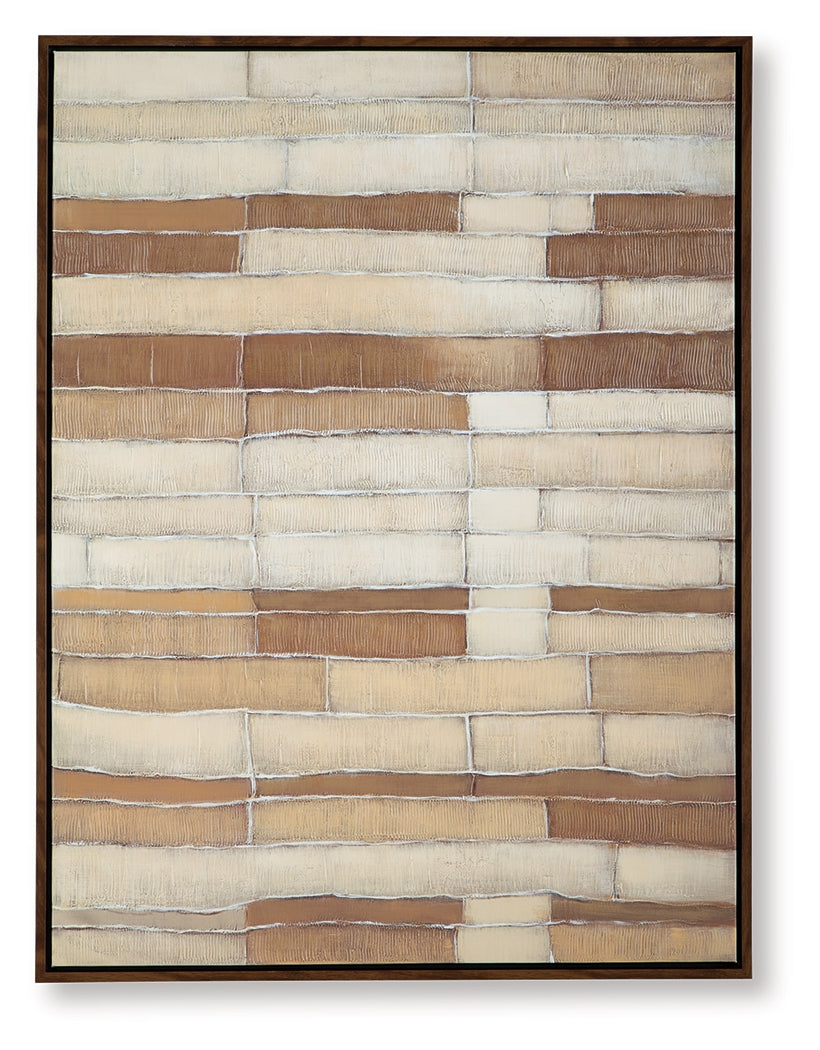 J&M Furniture - Ashley Furniture - Kalanmore Wall Art - Wall Art / Brown/Tan/White - A8000460