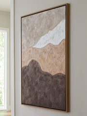 J&M Furniture - Ashley Furniture - Fanthorne Wall Art - Wall Art / Tan/Brown/White - A8000500