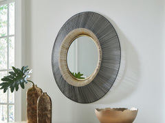 J&M Furniture - Ashley Furniture - Dallmen Accent Mirror - Accent Mirror / Black/Gold Finish - A8010407