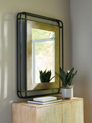 J&M Furniture - Ashley Furniture - Beelman Accent Mirror - Accent Mirror / Black/Brown - A8010409