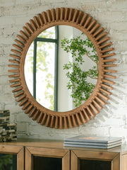 J&M Furniture - Ashley Furniture - Tedwell Accent Mirror - Accent Mirror / Brown - A8010410