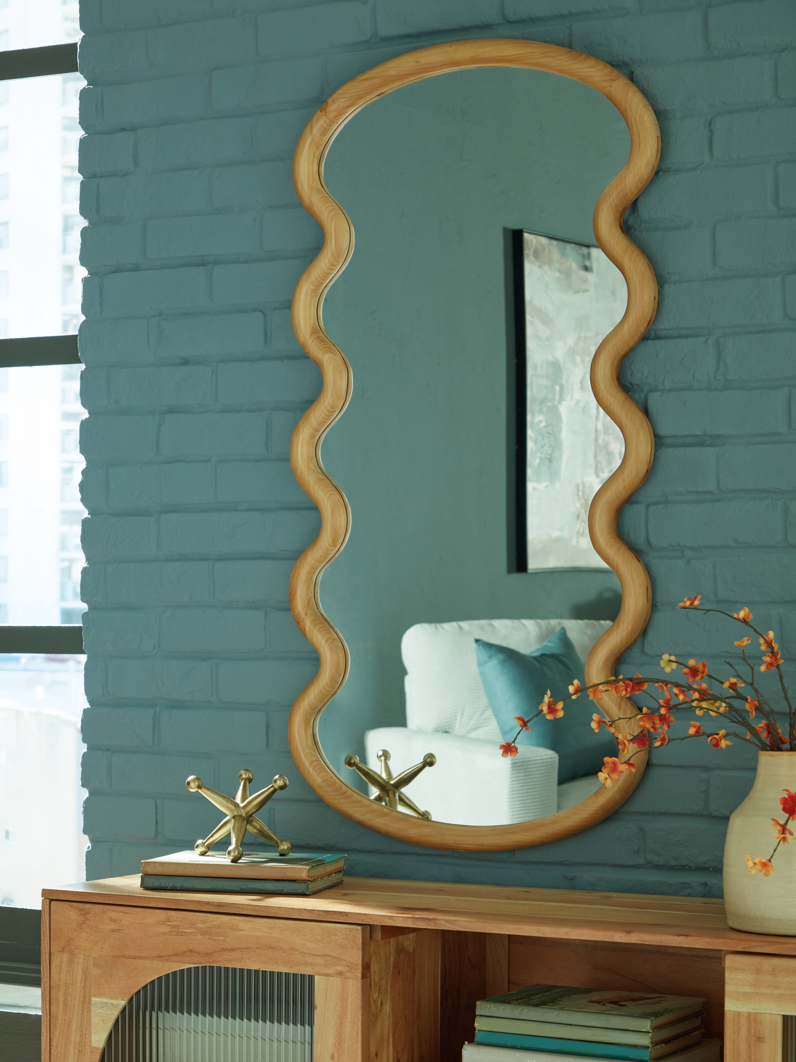 J&M Furniture - Ashley Furniture - Serendis Accent Mirror - Accent Mirror / Brown - A8010412