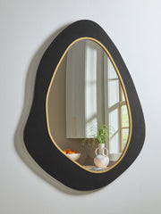 J&M Furniture - Ashley Furniture - Kierlock Accent Mirror - Accent Mirror / Black/Gold Finish - A8010414