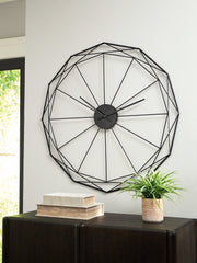 J&M Furniture - Ashley Furniture - Arkthorne Wall Clock - Wall Clock / Black - A8010429