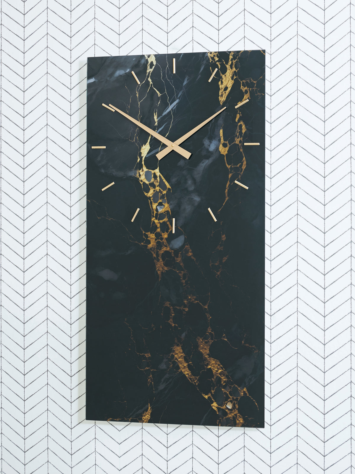J&M Furniture - Ashley Furniture - Teague Wall Clock - Wall Clock / Black/Gold Finish - A8010430