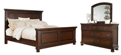 J&M Furniture - Ashley Furniture - Porter Queen Panel Bed, Dresser and Mirror - Queen Panel Bed, Dresser and Mirror - B697B3