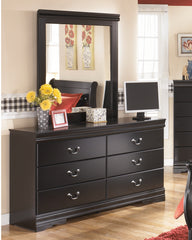 J&M Furniture - Ashley Furniture - Huey Vineyard Dresser and Mirror - Dresser and Mirror / Black - B128B1