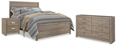 J&M Furniture - Ashley Furniture - Culverbach Queen Panel Bed, Dresser and Nightstand - Queen Panel Bed, Dresser and Nightstand - B070B31